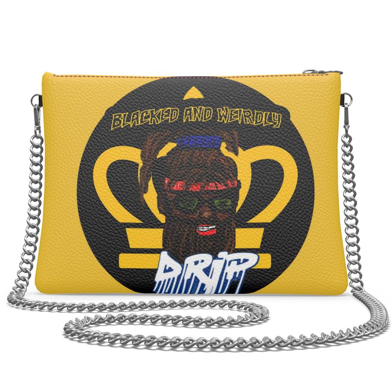 Blacked and Weirdly Drip Crossbody Bag With Chain