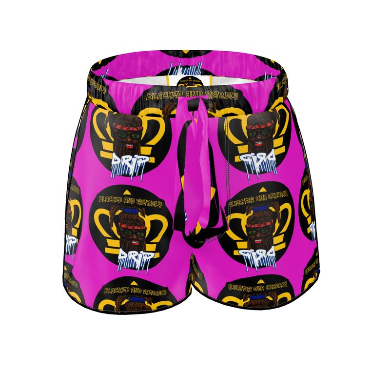 Blacked and Weirdly Drip Ladies Luxury Pajama Shorts