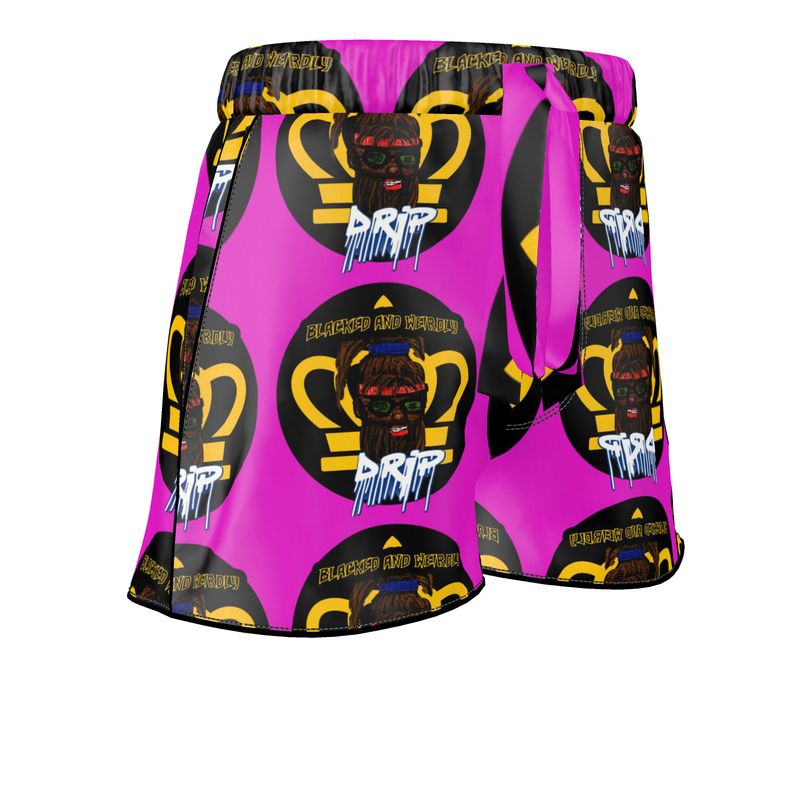 Blacked and Weirdly Drip Ladies Luxury Pajama Shorts