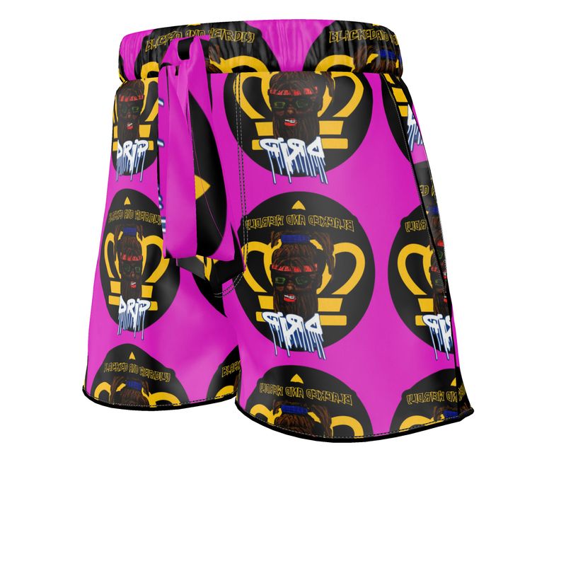 Blacked and Weirdly Drip Ladies Luxury Pajama Shorts