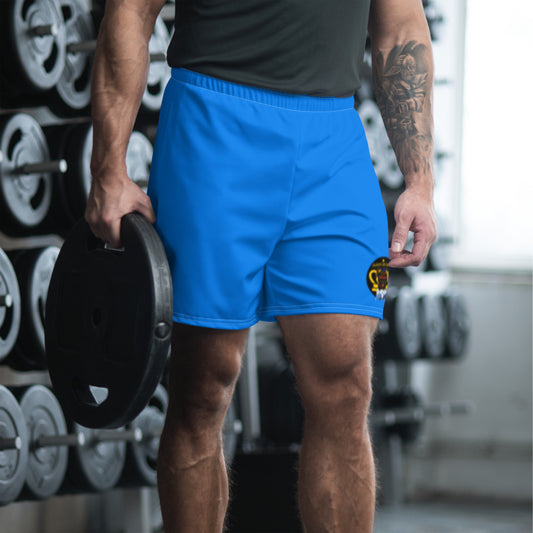 BlackEd and Weirdly Drip Men's Athletic Long Shorts BLUE