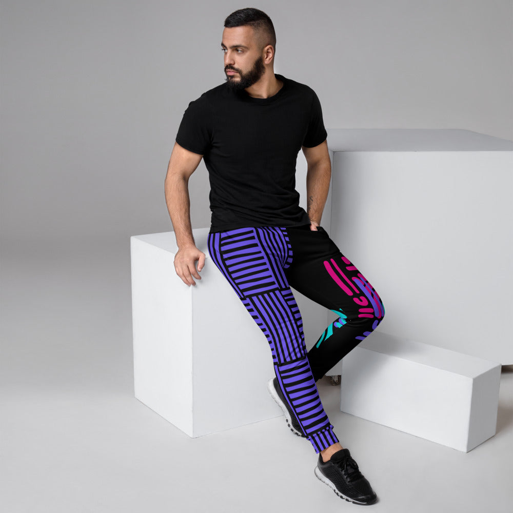 BlackEd and Weirdly Drip RAINBOW FUNKY Men's Joggers