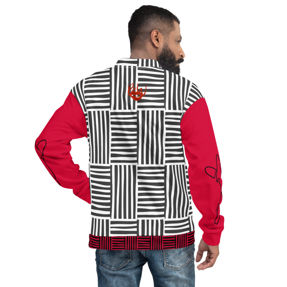 Africa Unisex Bomber Jacket wht