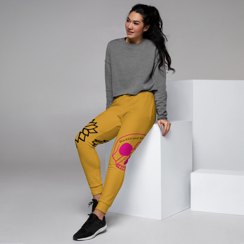 Beetiful Ladies Joggers-Gold