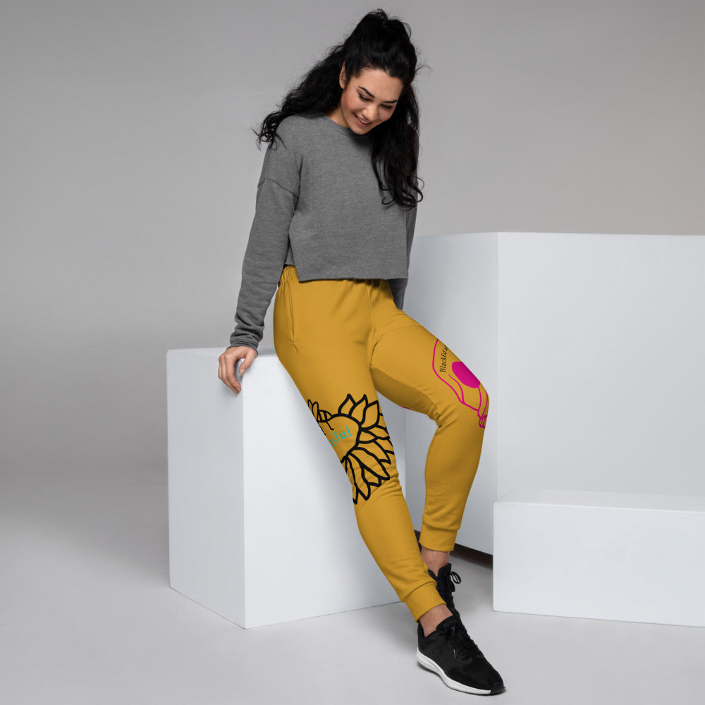 Beetiful Ladies Joggers-Gold