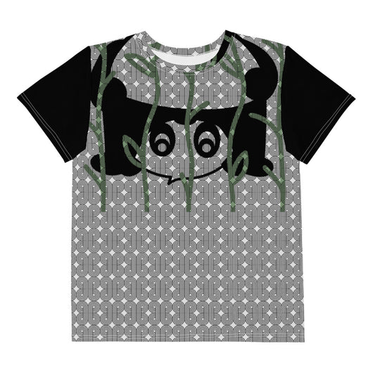 BlackEd and Weirdly Drip Panda  Youth crew neck t-shirt