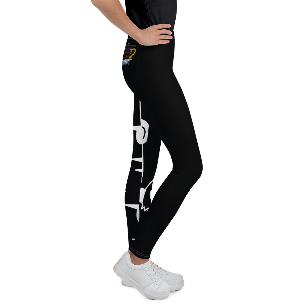 BlackEd and Weirdly Drip Panda Youth Leggings- black