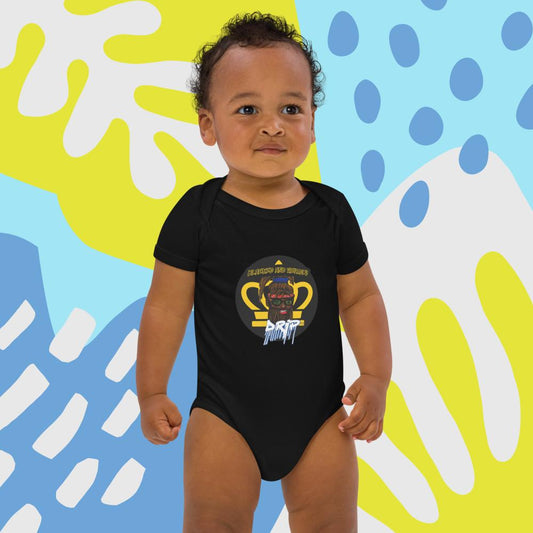 BlackEd and Weirdly Drip Organic cotton baby bodysuit
