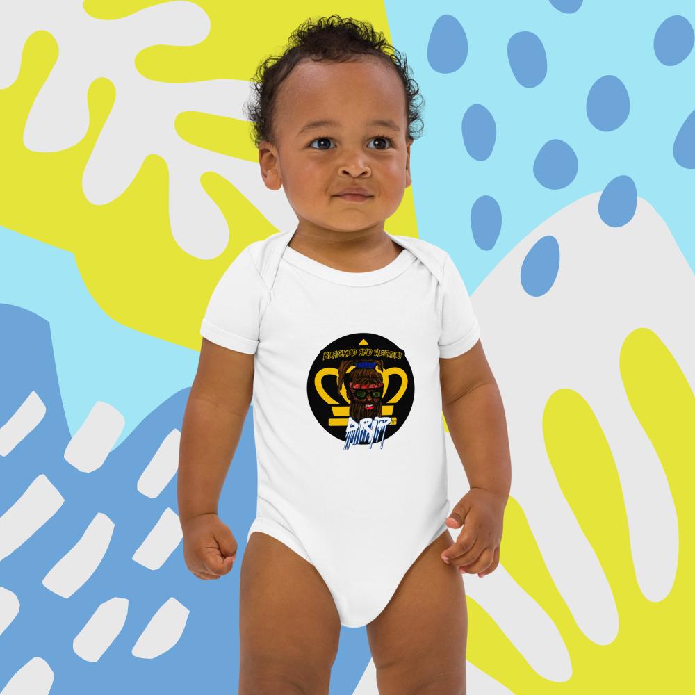 BlackEd and Weirdly Drip Organic cotton baby bodysuit