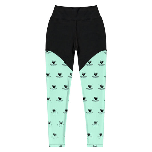 BW Ladies Sports Leggings-Mint