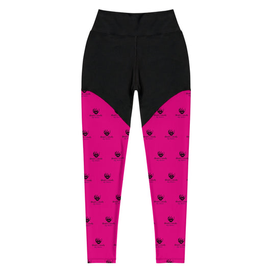 BW Ladies Sports Leggings-Pink